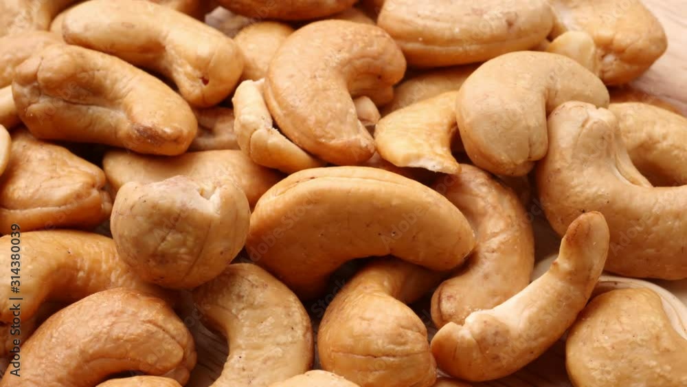 Close up of roasted cashew nuts Close up of roasted cashew nuts