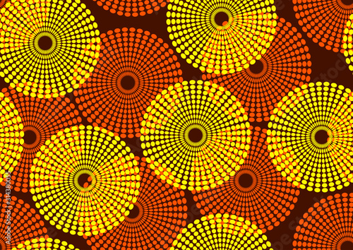 african fashion seamless pattern ornament in vibrant colours, picture art and abstract background for Fabric Print, Scarf, Shawl, Carpet, Kerchief, Handkerchief, vector illustration file EPS10. 