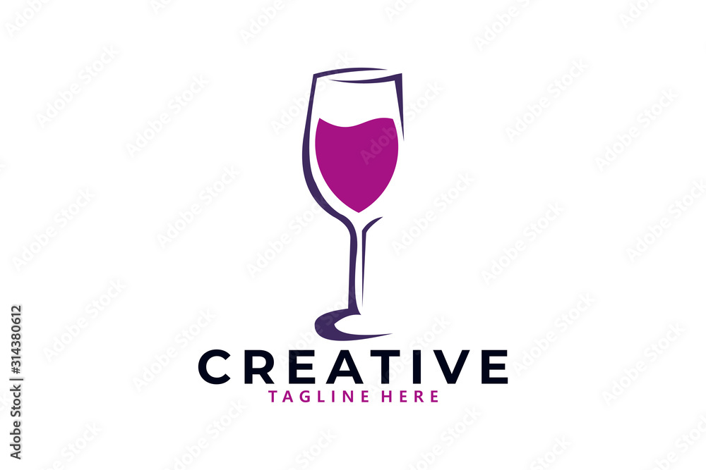 wine logo icon vector isolated wine logo icon vector isolated