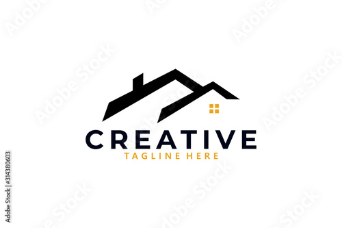 house real estate logo icon vector