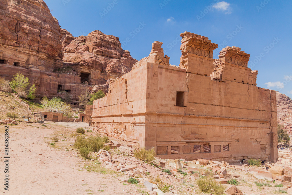 Qasr Al Bint (Temple of Dushares) in the ancient city Petra, Jordan
