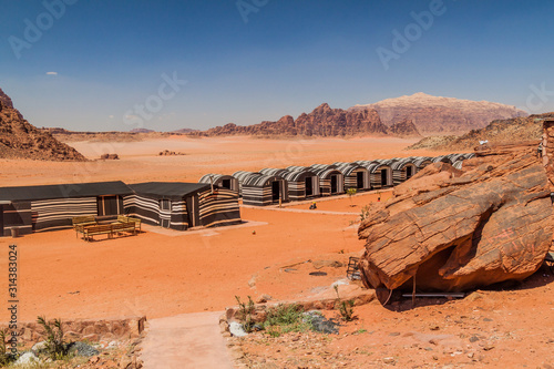 Bedouin camp in Wadi Rum desert, Jordan