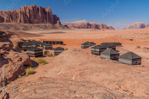 Bedouin camp in Wadi Rum desert, Jordan
