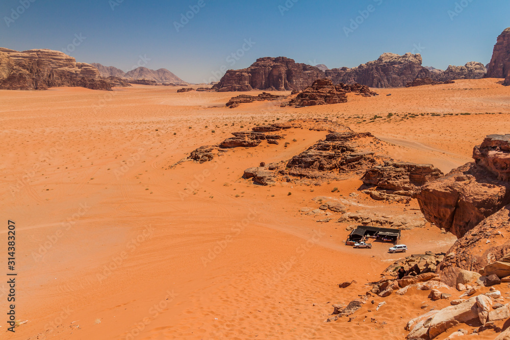 Landscape of Wadi Rum desert, Jordan