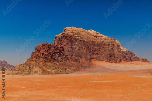 Landscape of Wadi Rum desert  Jordan