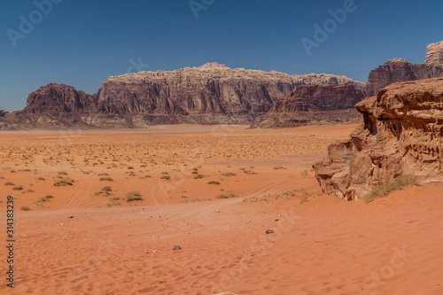 Landscape of Wadi Rum desert, Jordan