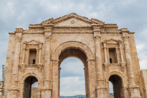 Arch of Hadrian in Jerash, Jordan