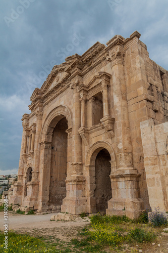Arch of Hadrian in Jerash, Jordan