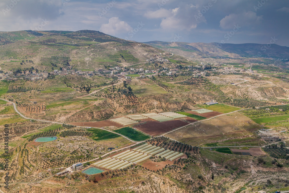 Landscape near Karak town, Jordan