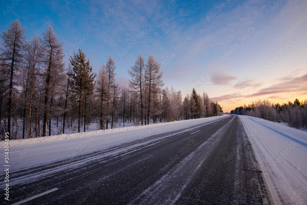 road in winter