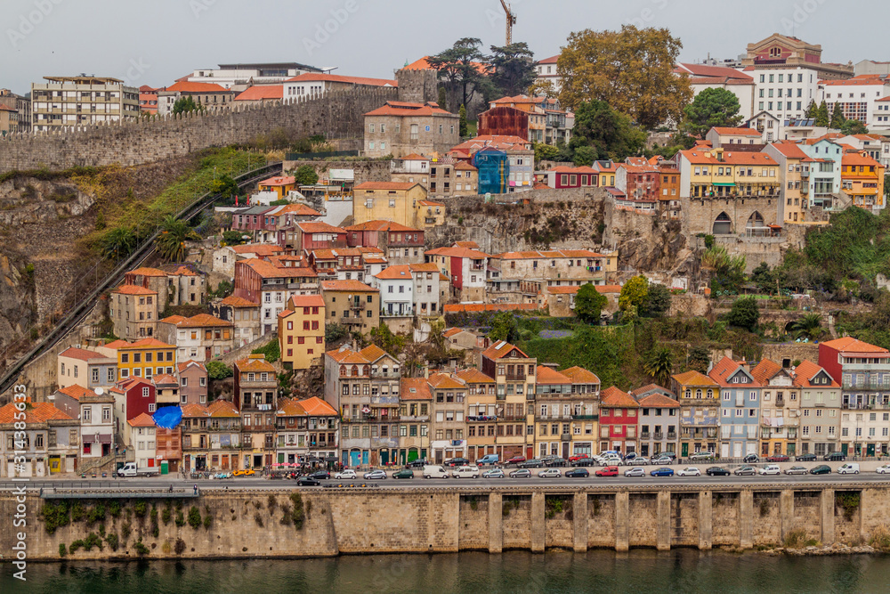CItyscape of Porto with Douro river, Portugal