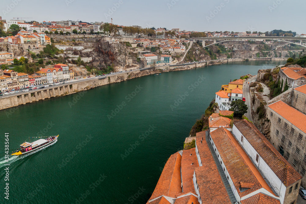 View of Douro river in Porto, Portugal