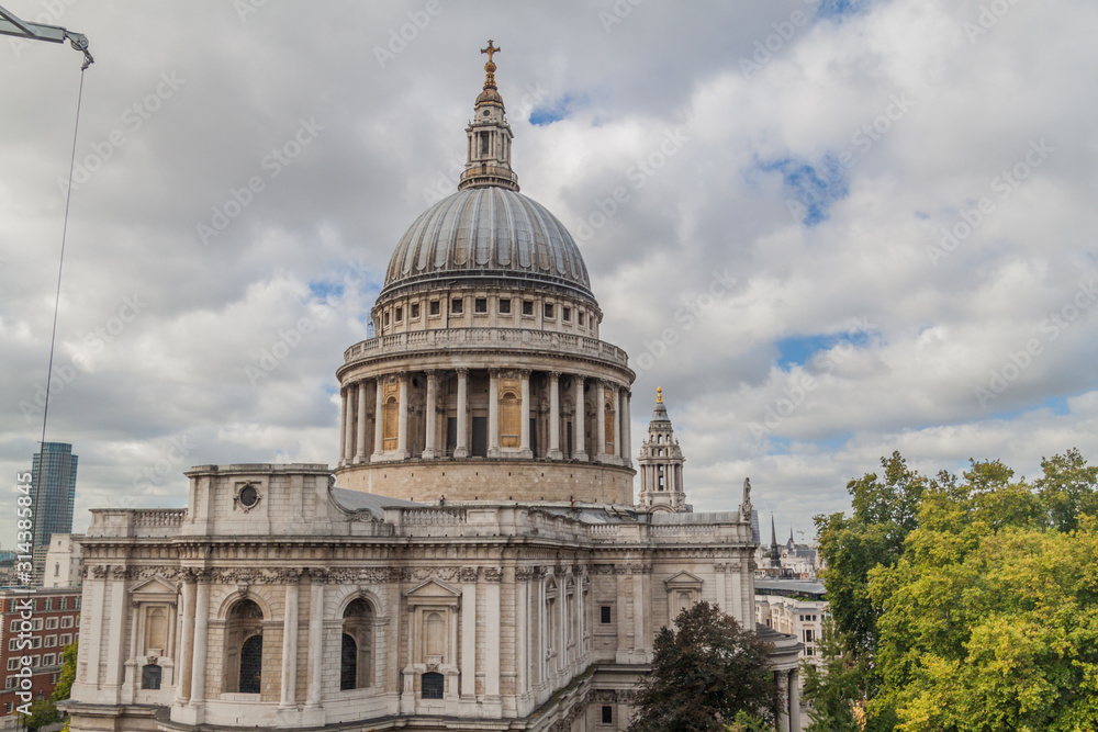 Cupola of St. Paul's Cathedral in London, United Kingdom