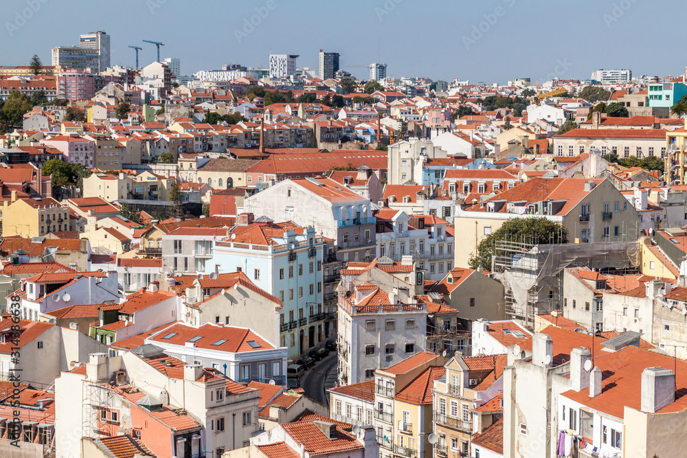 View of Lisbon skyline, Portugal