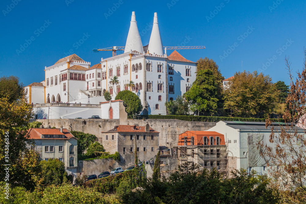 Sintra National Palace (Palacio Nacional de Sintra) in Portugal Sintra National Palace (Palacio Nacional de Sintra) in Portugal