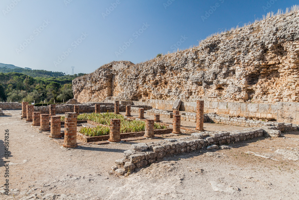 View of Conimbriga Roman ruins, Portugal