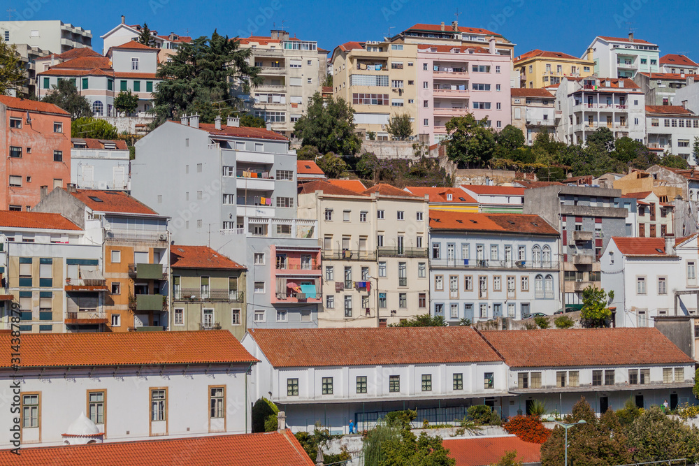 Skyline of central Coimbra, Portugal
