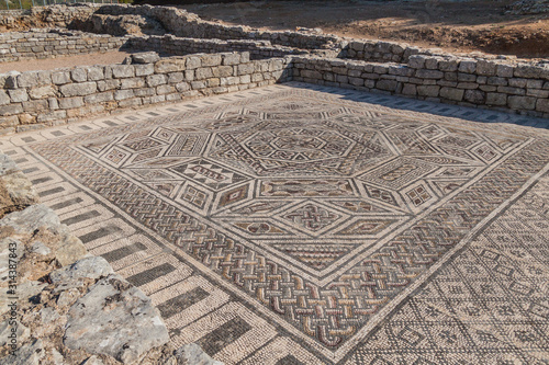 Mosaics at Conimbriga Roman ruins, Portugal