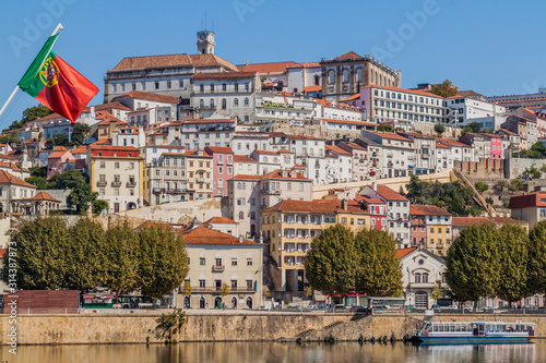 Skyline of central Coimbra, Portugal