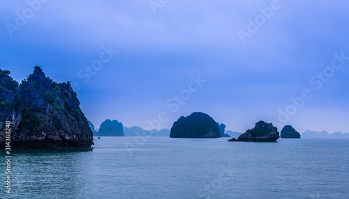 Natural scenery of Halong Bay, Vietnam