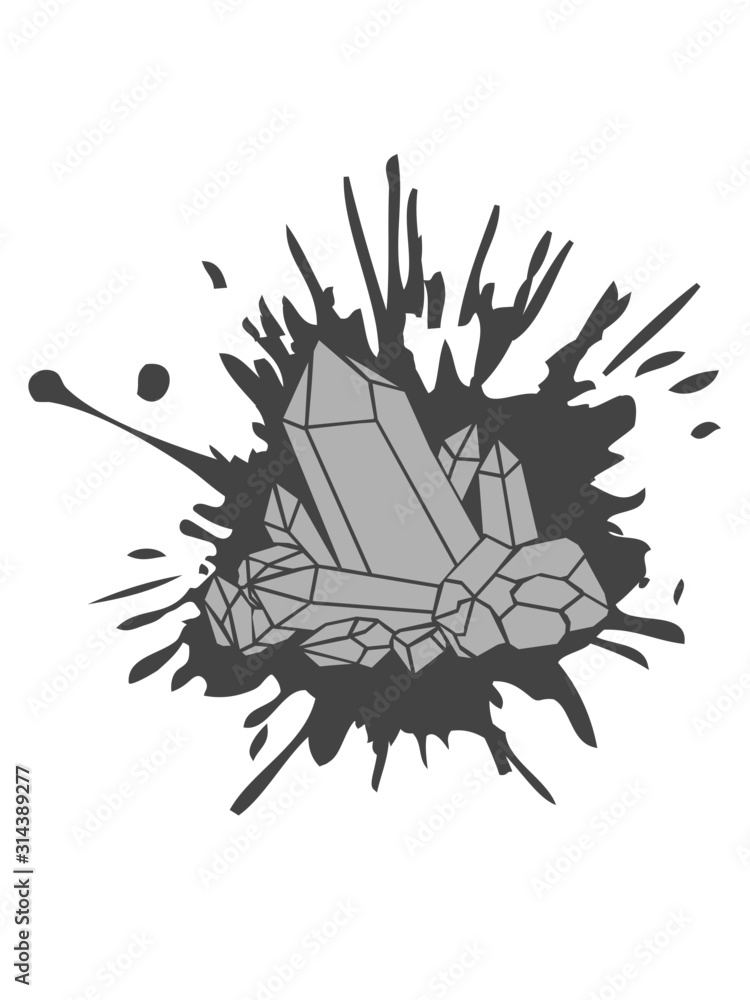 Klecks Kristall Clipart 