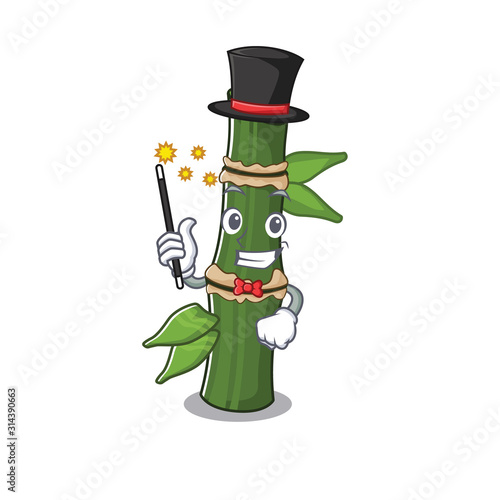 A picture of bamboo performance as a Magician