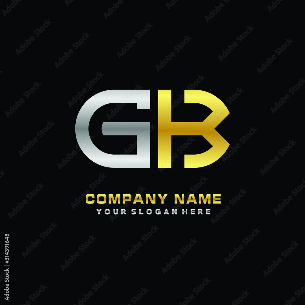 GK initial letters looping linked oval elegant logo silver, gold GK initial letters looping linked oval elegant logo silver, gold