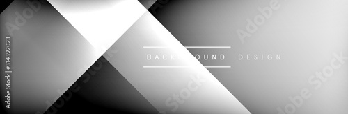 Abstract background - squares and lines composition created with lights and shadows. Technology or business digital template