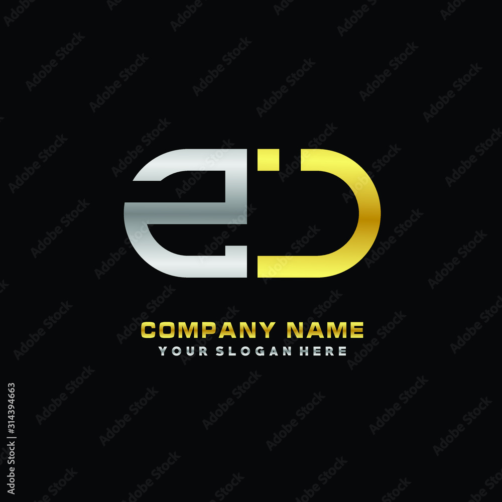 ZJ initial letters looping linked oval elegant logo silver, gold ZJ initial letters looping linked oval elegant logo silver, gold