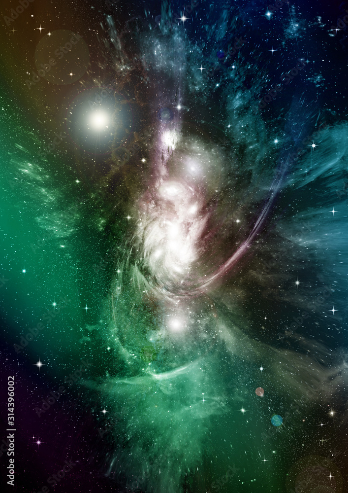 Obraz premium galaxy in a free space