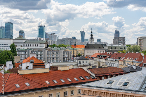 view of the city of Warsawa, Poland