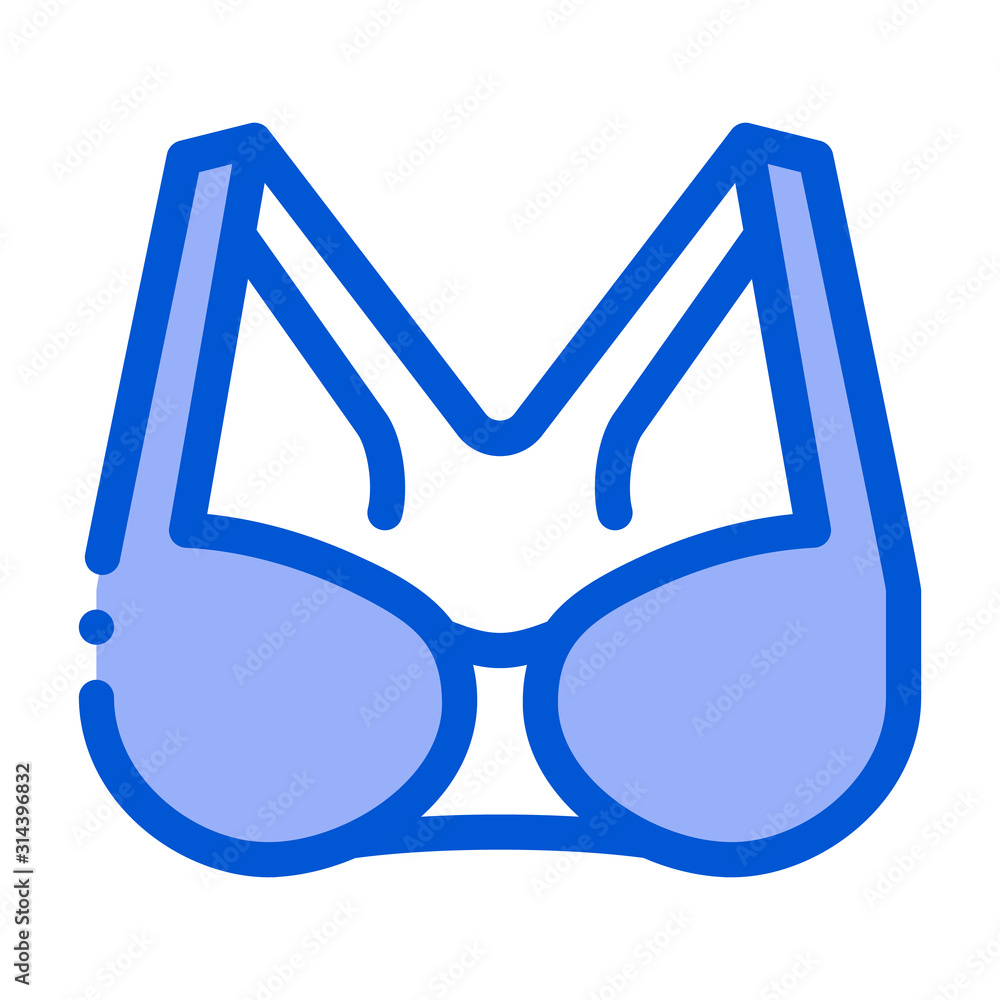 Sportive Bra Icon Vector. Outline Sportive Bra Sign. Isolated Contour Symbol Illustration Sportive Bra Icon Vector. Outline Sportive Bra Sign. Isolated Contour Symbol Illustration