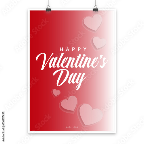 Happy Valentine's day poster