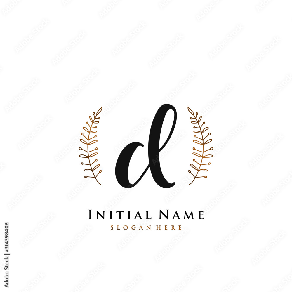 CL Initial handwriting logo vector CL Initial handwriting logo vector