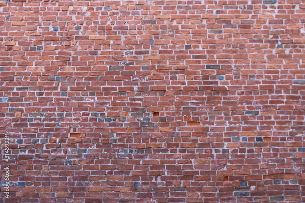 Fototapeta Red Black Brick Wall Texture