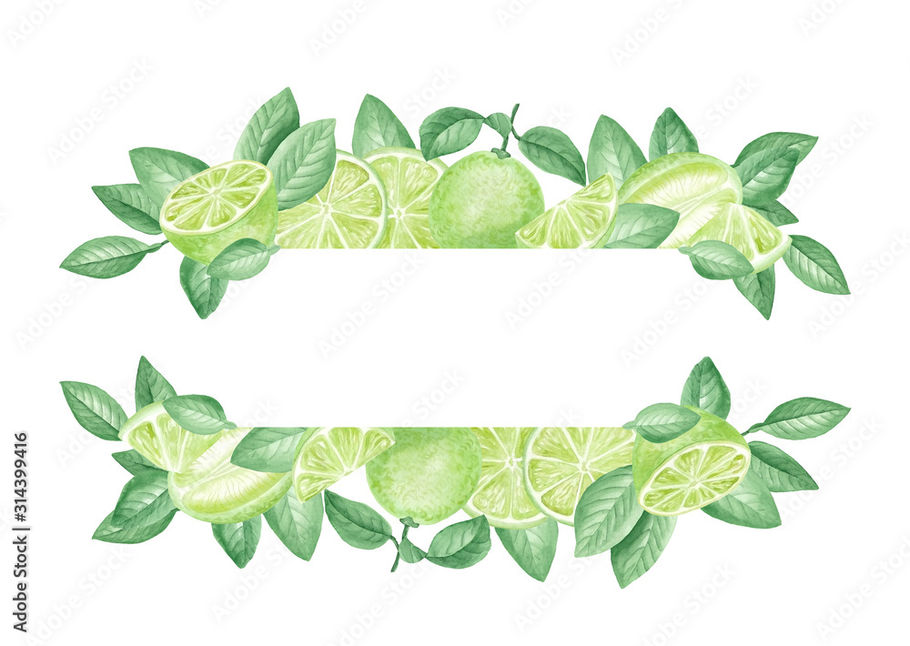 Frame lime fruit