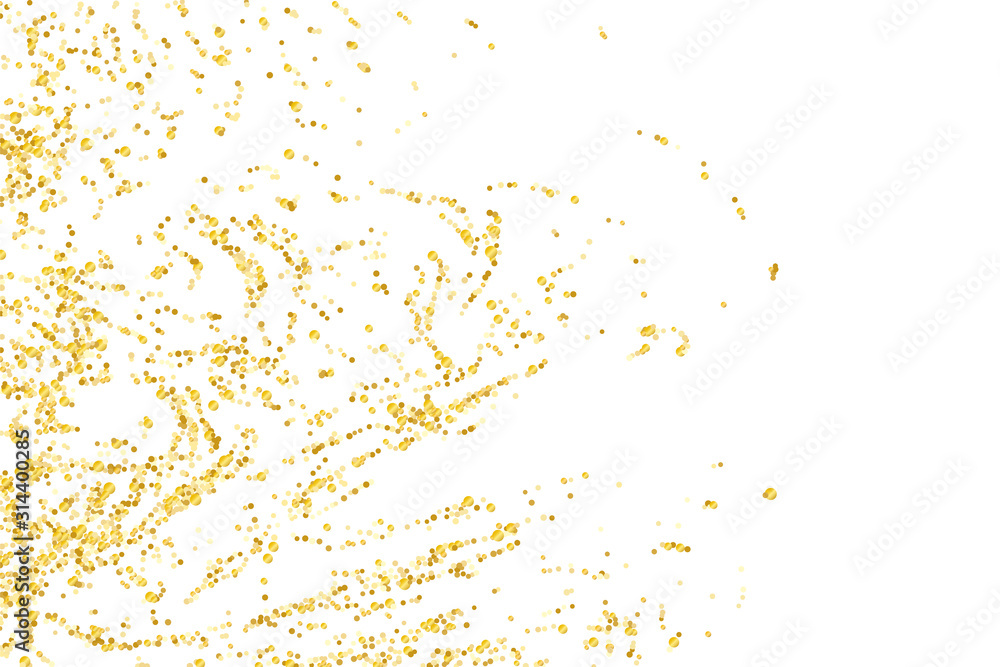 Golden glitter confetti Golden glitter confetti