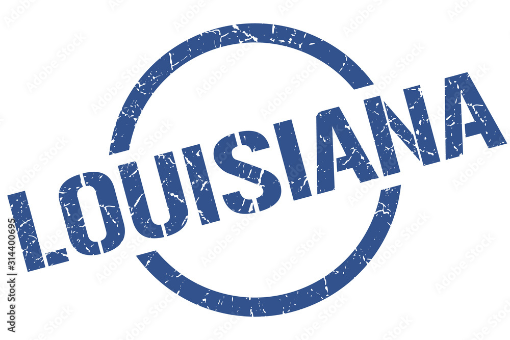 Louisiana stamp. Louisiana grunge round isolated sign Louisiana stamp. Louisiana grunge round isolated sign