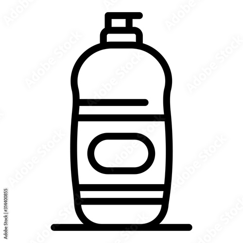 Bleach product icon. Outline bleach product vector icon for web design isolated on white background