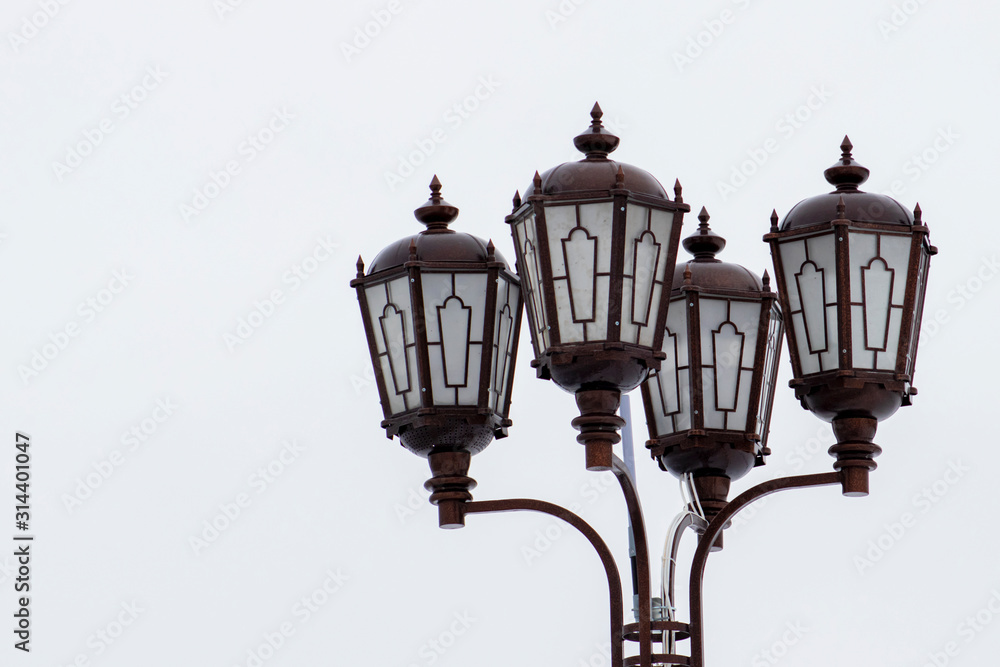 Street lamps.