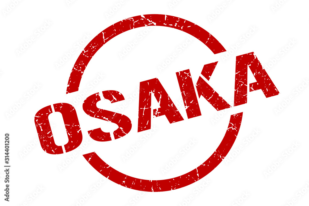Osaka stamp. Osaka grunge round isolated sign Osaka stamp. Osaka grunge round isolated sign