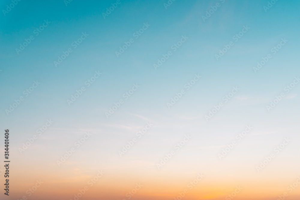 Fototapeta premium blue sky with clouds,Sunset sky for background.