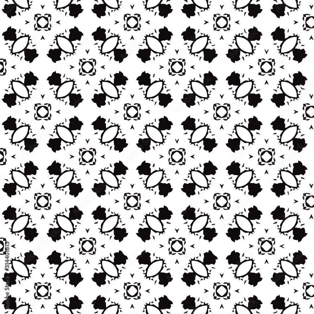 Abstract geometric pattern in ornamental style. Seamless desing texture for greeting card.