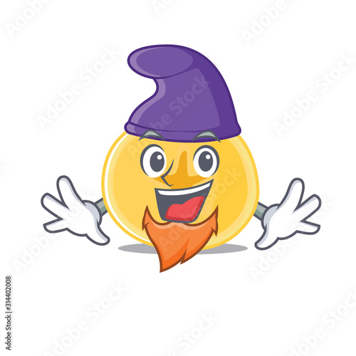 Funny banana chips cartoon mascot performed as an Elf