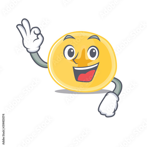 A picture of banana chips making an Okay gesture