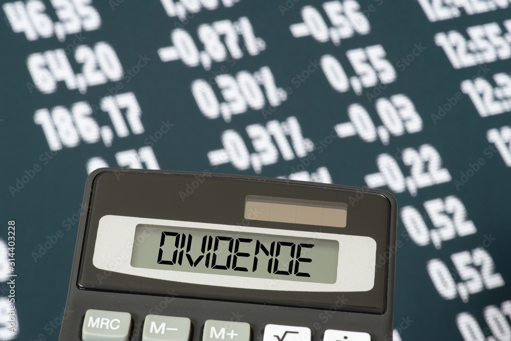 Ein Taschenrechner, Börse und die Dividende Ein Taschenrechner, Börse und die Dividende