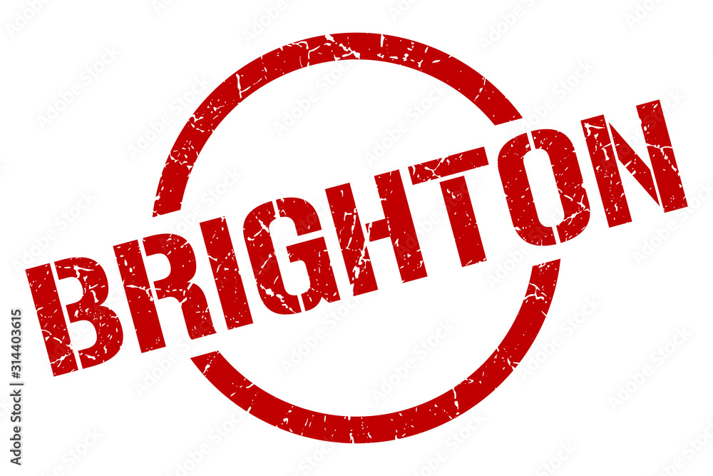 Brighton stamp. Brighton grunge round isolated sign Brighton stamp. Brighton grunge round isolated sign