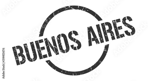 Buenos Aires stamp. Buenos Aires grunge round isolated sign