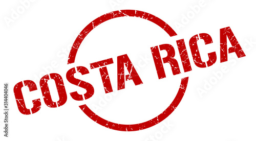 Costa Rica stamp. Costa Rica grunge round isolated sign photo