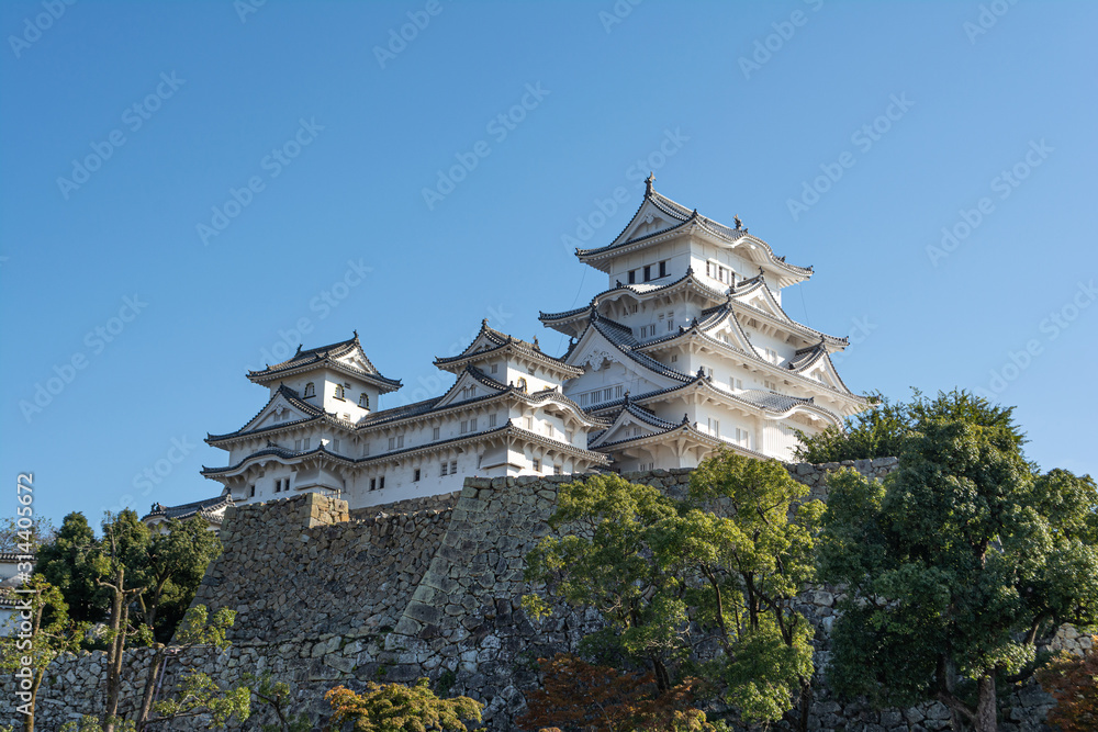 Himeji Castle in the autumn season, Himeji, Japan Himeji Castle in the autumn season, Himeji, Japan